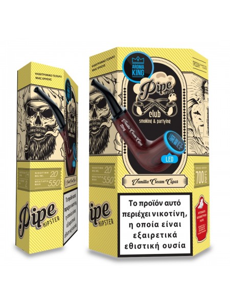 Aroma King Pipe Hipster 700 Puffs – Vanilla Cream Cigar